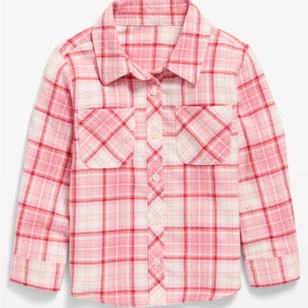 Long-Sleeve Plaid Pocket Shirt for Toddler Girls - 18-24m - Picture 5 of 5